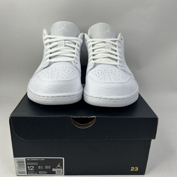 Nike Shoes Air Jordan 1 Retro Low “Triple White” 2024 - Picture 2 of 5
